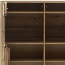 Wohnen Vitrinenschrank in Asteiche Hell - Jevedaz