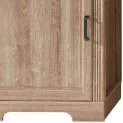 Wohnen Vitrinenschrank in Eiche Optik mit LED - Barack