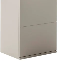 Wohnen Vitrinenschrank in Grau mit Wildeiche - Teorina