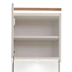 Vitrinen-Schrank in Soft White und Wildeiche - Yordyn^Wohnen Best