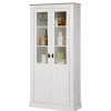 Vitrinenschrank in Weiß mit Grau - Lucasario^Wohnen Sale