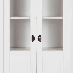 Vitrinenschrank in Weiß mit Grau - Lucasario^Wohnen Sale