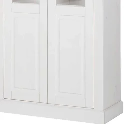 Vitrinenschrank in Weiß mit Grau - Lucasario^Wohnen Sale