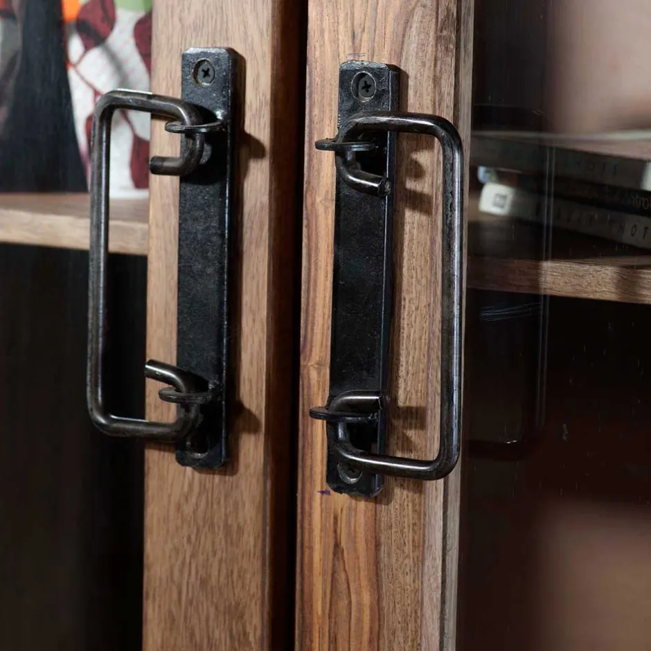 Vitrinenschrank Mendoza aus Akazie Massivholz^Wohnen Online