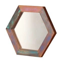 Waben Wandspiegel im Shabby Chic - Vosbadus^Wohnen Best