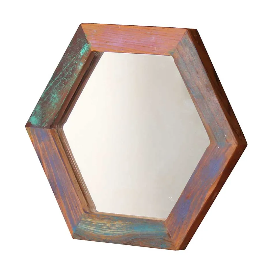 Waben Wandspiegel im Shabby Chic - Vosbadus^Wohnen Best