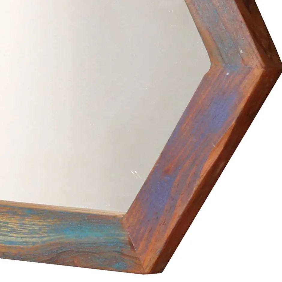 Waben Wandspiegel im Shabby Chic - Vosbadus^Wohnen Best