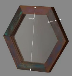 Waben Wandspiegel im Shabby Chic - Vosbadus^Wohnen Best