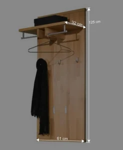 Wand Flurgarderobe Wislama aus Kernbuche Massivholz^Wohnen