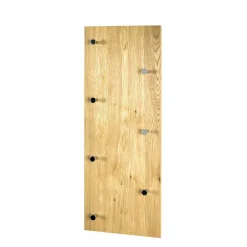 Wand Garderobe Eiche Furnier Colocca mit 7 Haken^Wohnen Outlet
