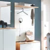 Wand Garderobenpaneel in Weiß & Eiche - Reestyl^Wohnen Clearance