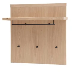 Wohnen Wand Hängegarderobe in Eiche Bianco - Arkadiuz
