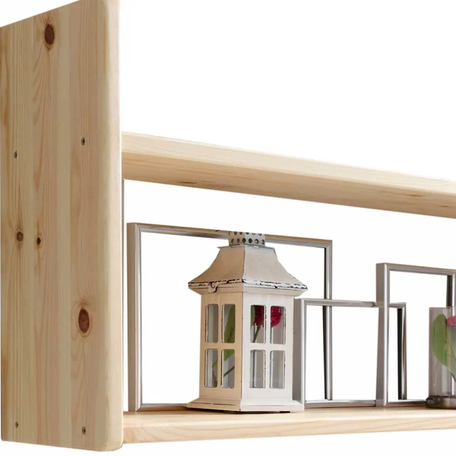 Wand Kiefernholz Regal mit 2 Böden - Aco^Wohnen Hot