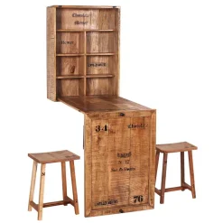 Wand Klapptisch & Hocker Set - Indri (dreiteilig)^Wohnen Hot