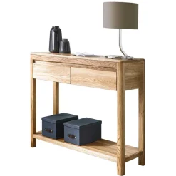 Wand Konsolentisch Uvinessa aus Wildeiche massiv geölt^Wohnen New