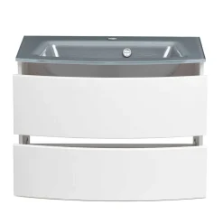 Wohnen Wand Waschtisch in Weiß - Mesciria