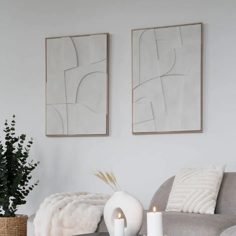 Wohnen Wandbild mit abstraktem Relief - Clause