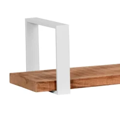Wandboard aus Mangoholz & Metall Weiß - Siza^Wohnen Discount