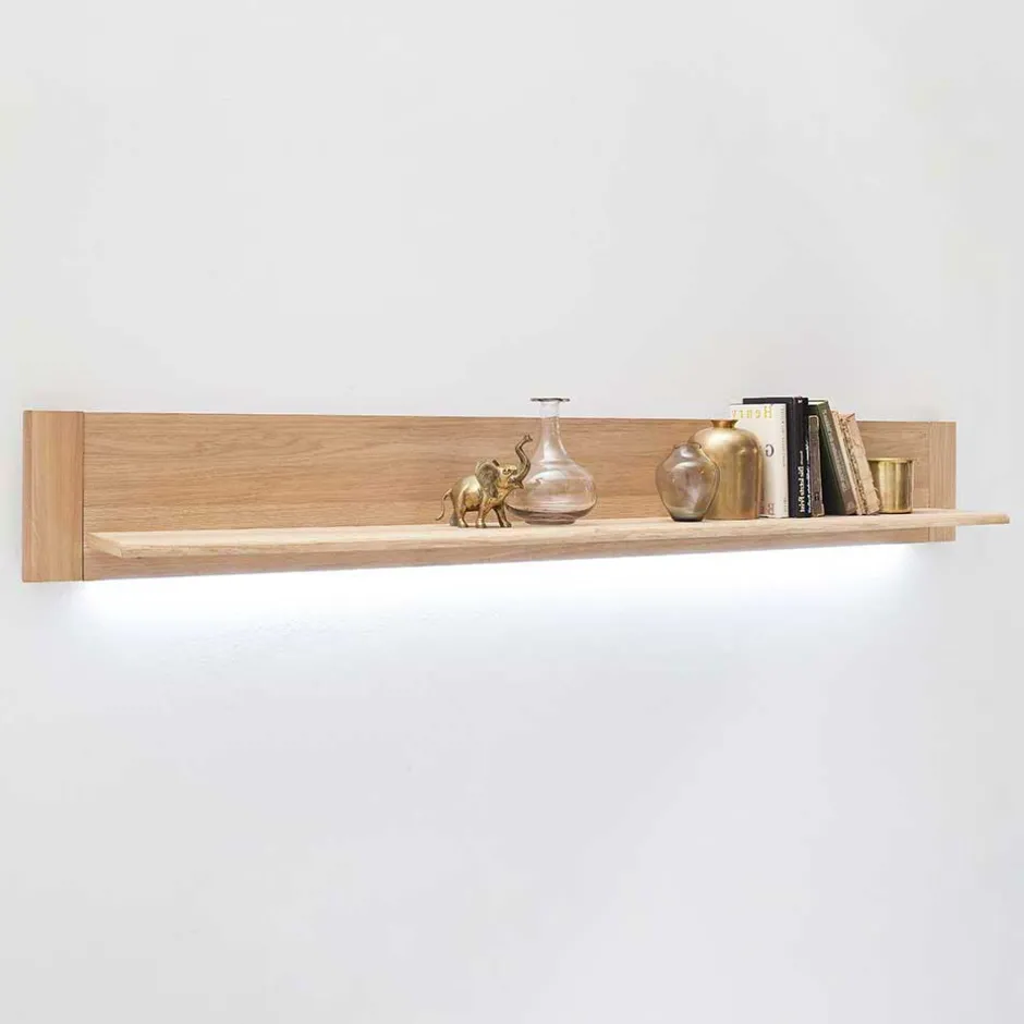 Wohnen Wandboard in 180cm Breite Pontros mit Eiche Bianco Furnier