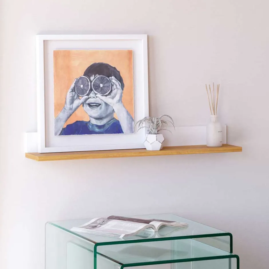 Wandboard in Eiche Furnier & Weiß - Elastian^Wohnen Best