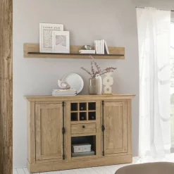 Wandboard in Eiche Gold Holzoptik - Hengas^Wohnen Discount