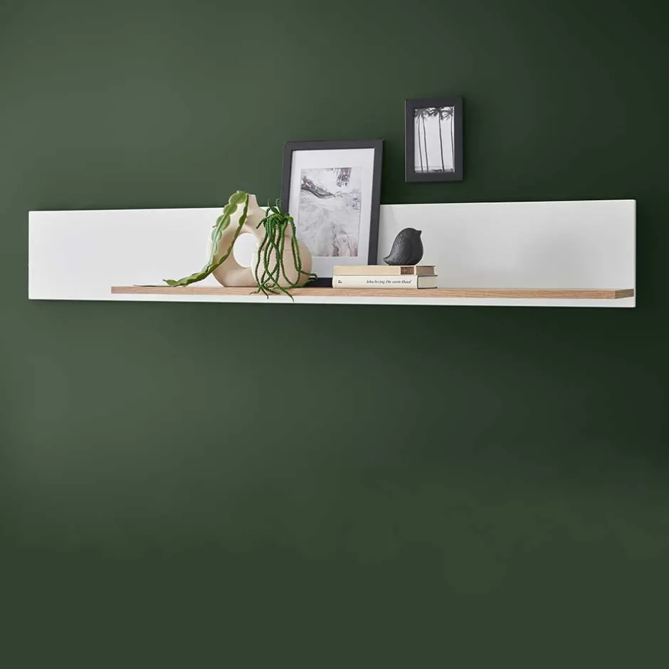 Wandboard in Mattweiß und Wildeiche - Nenaloro^Wohnen New