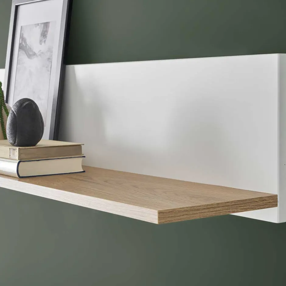 Wandboard in Mattweiß und Wildeiche - Nenaloro^Wohnen New