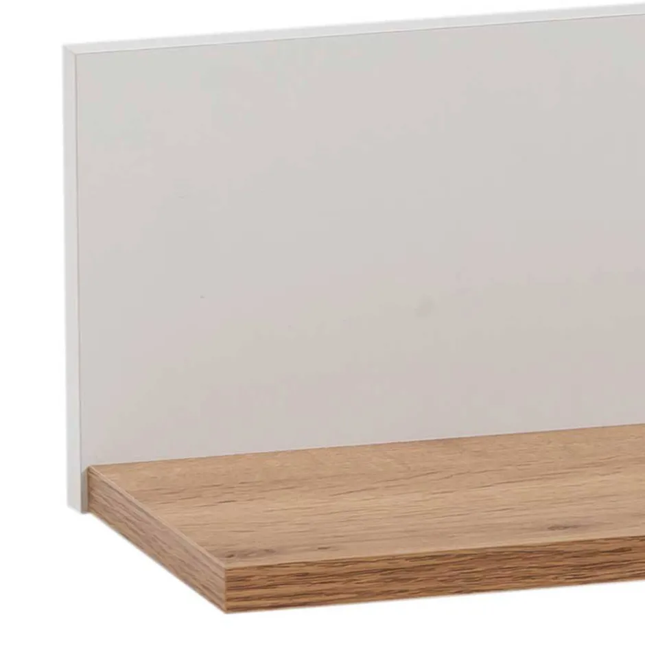 Wohnen Wandboard in Weiß und Eiche - Cabinda
