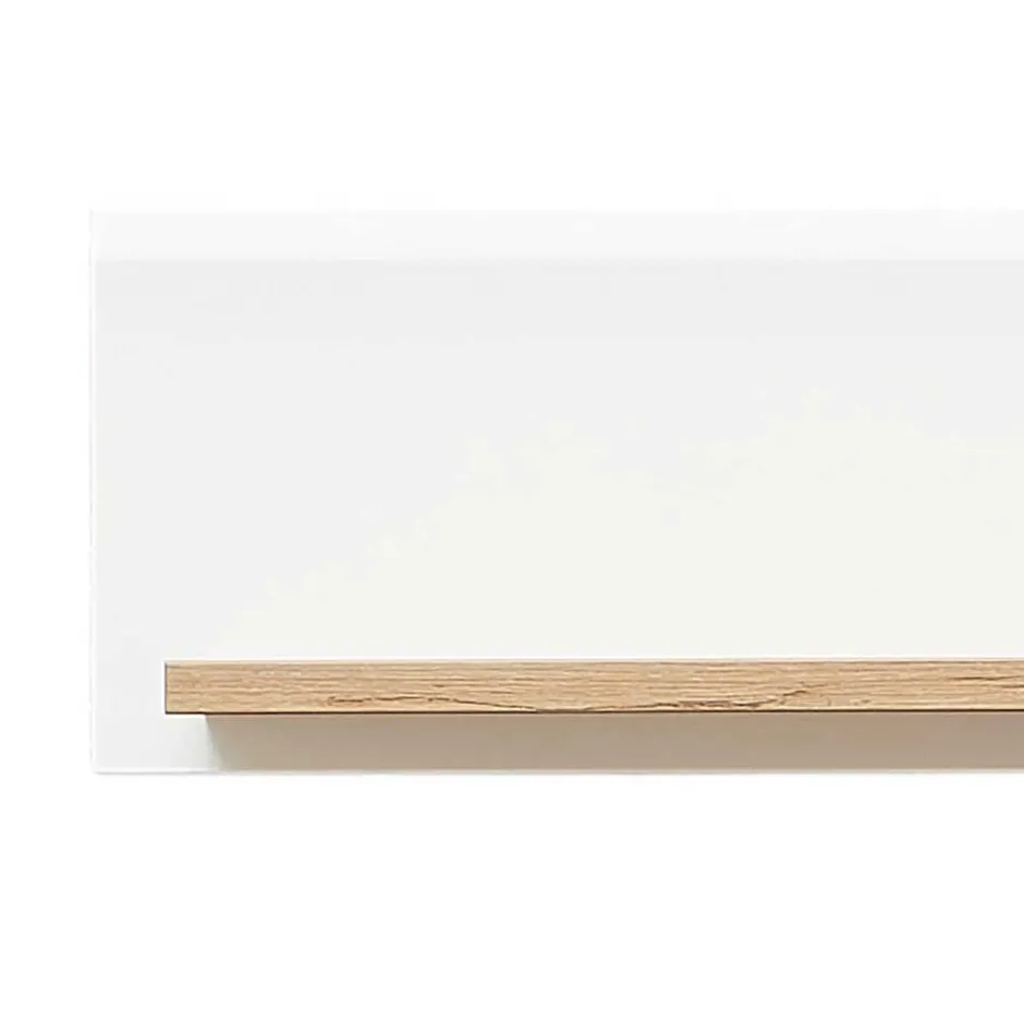 Wohnen Wandboard in Weiß und Wildeiche Optik - Niam