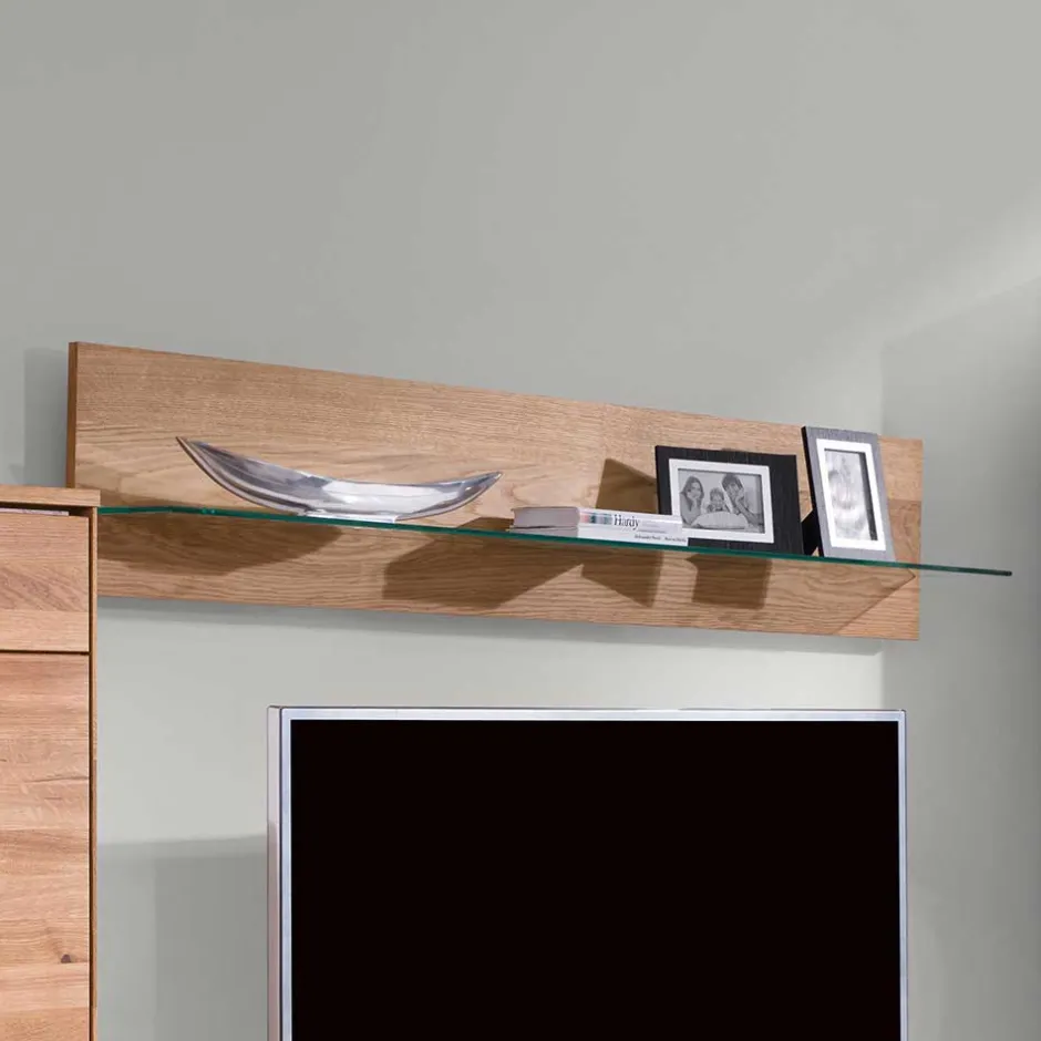 Wohnen Wandboard mit Glasablage - Sennya