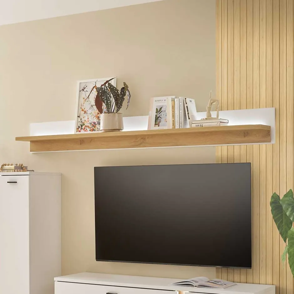 Wohnen Wandboard mit Licht zweifarbig - Racelyn