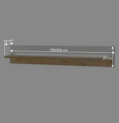 Wohnen Wandboard mit Licht zweifarbig - Racelyn