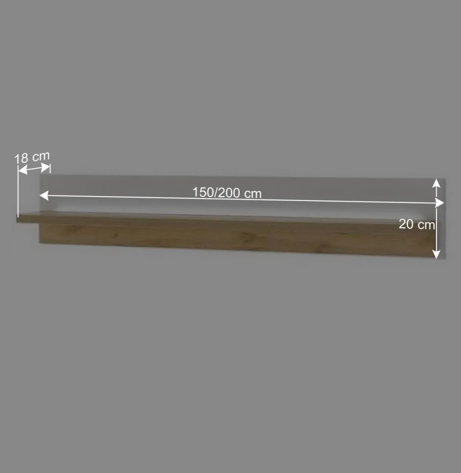 Wohnen Wandboard mit Licht zweifarbig - Racelyn