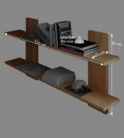 Wohnen Wandboard Mosniak mit 2 Ablagen