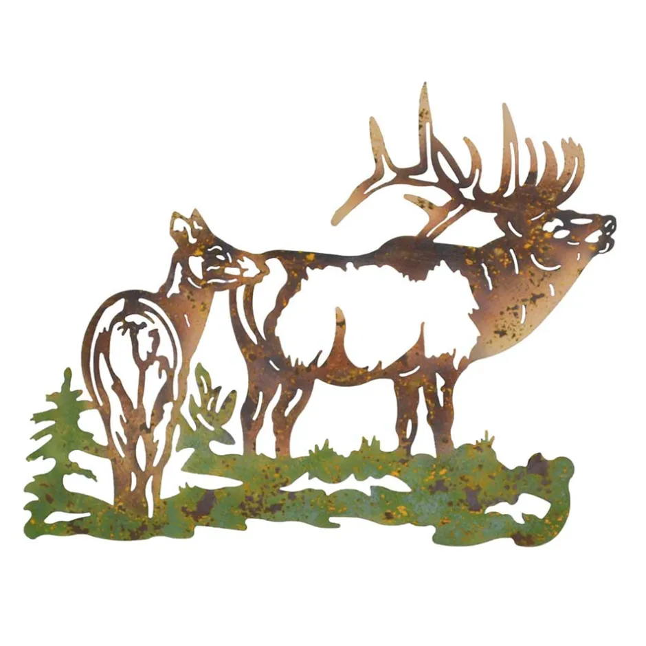 Wohnen Wanddekoration Hirsche aus Metall - Eneziano