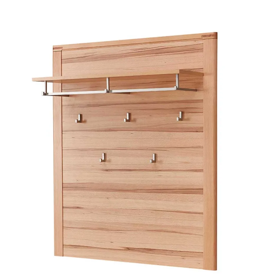 Wohnen Wandgarderobe - 90x110x29 cm in Kernbuche - Viktorion