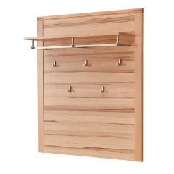 Wohnen Wandgarderobe - 90x110x29 cm in Kernbuche - Viktorion