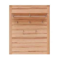 Wohnen Wandgarderobe - 90x110x29 cm in Kernbuche - Viktorion