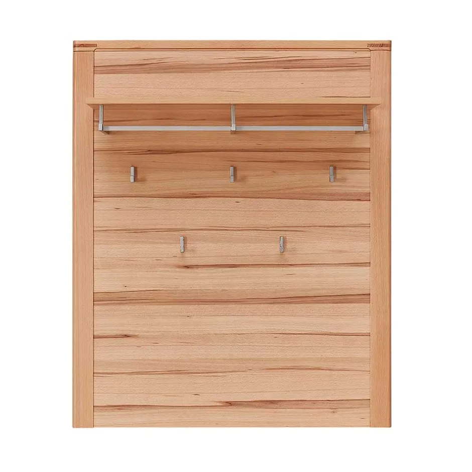 Wohnen Wandgarderobe - 90x110x29 cm in Kernbuche - Viktorion