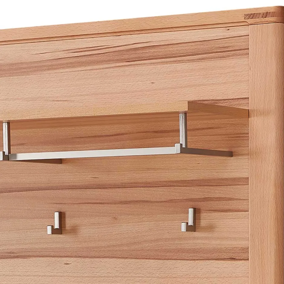 Wohnen Wandgarderobe - 90x110x29 cm in Kernbuche - Viktorion