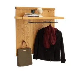 Wandgarderobe aus Balkeneiche Massivholz - Robats^Wohnen Clearance