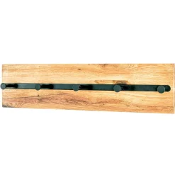 Wohnen Wandgarderobe aus Metall & Eichenholz - Cornello