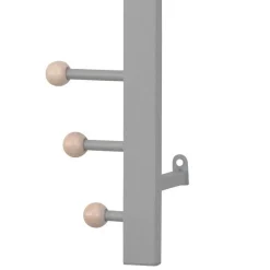 Wandgarderobe aus Metall in Alufarben - Kasrinco^Wohnen New