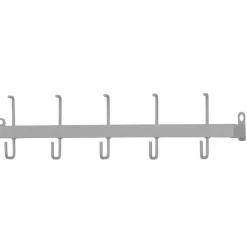Wandgarderobe aus Metall in Alufarben - Kasrinco^Wohnen New