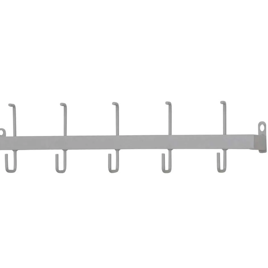 Wandgarderobe aus Metall in Alufarben - Kasrinco^Wohnen New