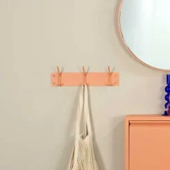 Wandgarderobe pulverbeschichtet in Terracotta - Harras^Wohnen Hot