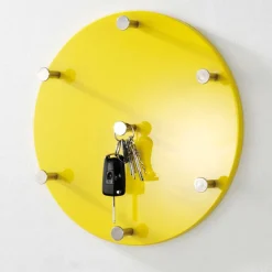 Wandgarderobe Sanja in Gelb Hochglanz^Wohnen Outlet