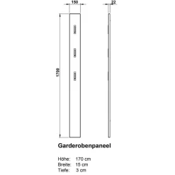 Wandgarderobe Vogona in Weiß Hochglanz^Wohnen Hot
