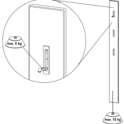 Wandgarderobe Vogona in Weiß Hochglanz^Wohnen Hot