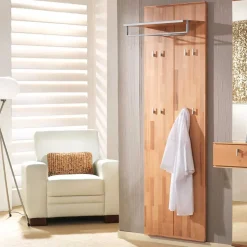 Wohnen Wandgarderoben Paneel Coestra aus Kernbuche Massivholz